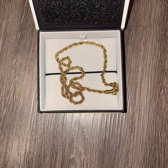 Gold Rope Chain Necklace - Picture 2 of 5